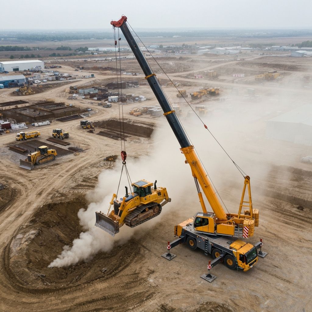 Ganesh Movers & Lifters crane operations